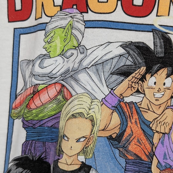 Dragon Ball Z White Tshirt S Unisex - Picture 5 of 9